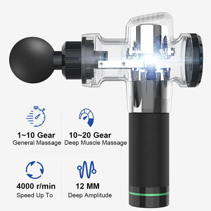 MERACH 20 Speeds LCD Electric Percussion Vibration Muscle Ma - MRSLM