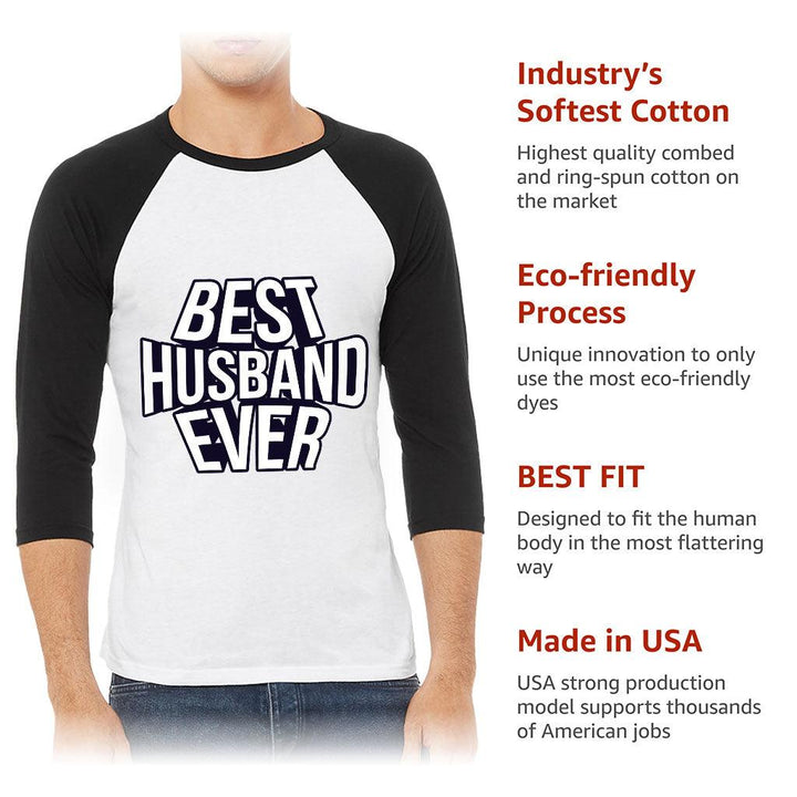 Best Husband Ever Baseball T-Shirt - Best Design T-Shirt - Cool Baseball Tee - MRSLM