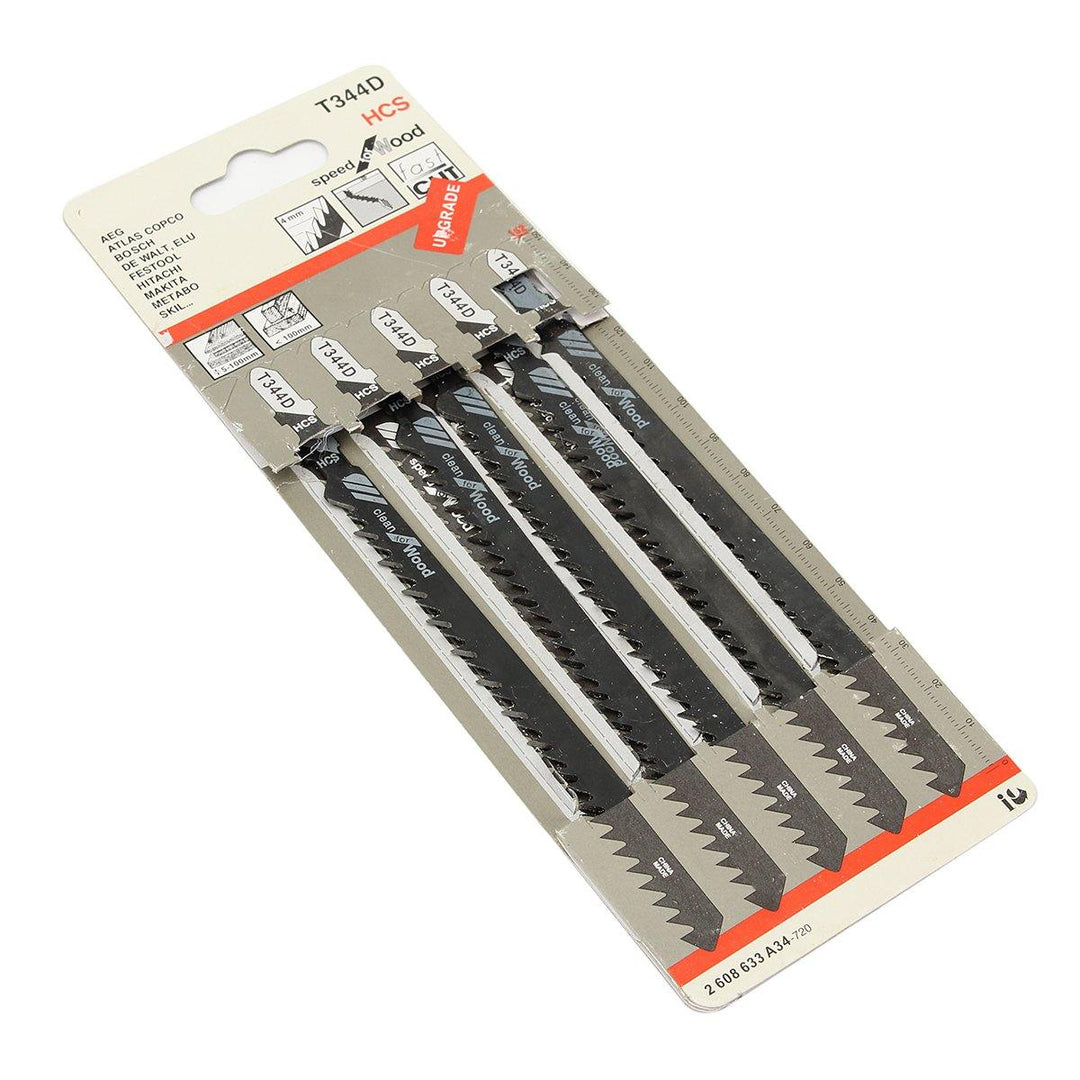 5pcs HCS T Shank Saw Blades Wood Plastics Plywood Cuttingtools for Jigsaw - MRSLM