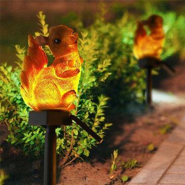 Squirrel Solar Lawn Lamp Garden Decor Light Waterproof Outdoor Pathway - MRSLM