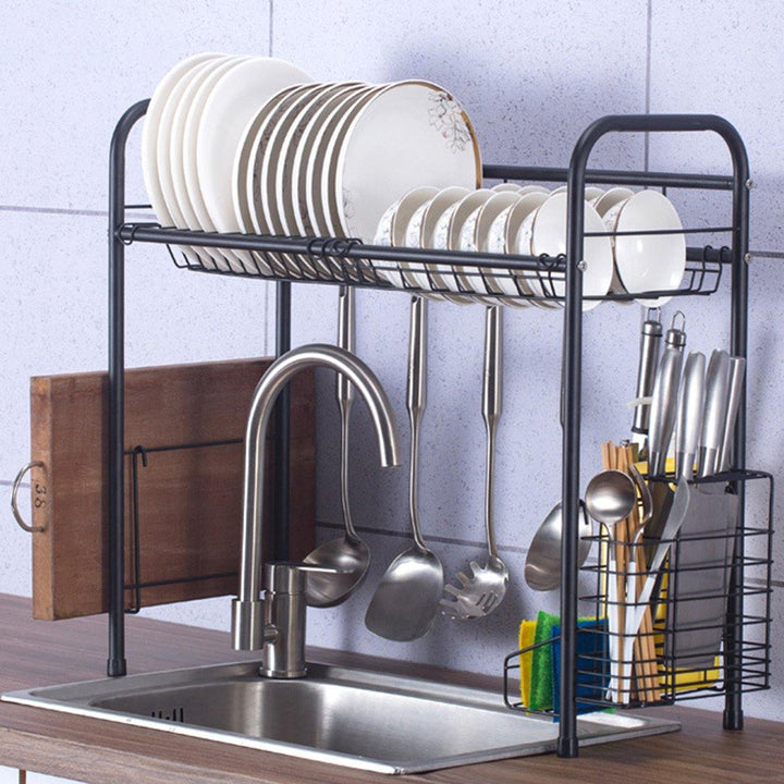 60/70/80/90cm 304 Stainless Steel Single Layer Rack Shelf Storage for Kitchen Dishes Arrangement - MRSLM