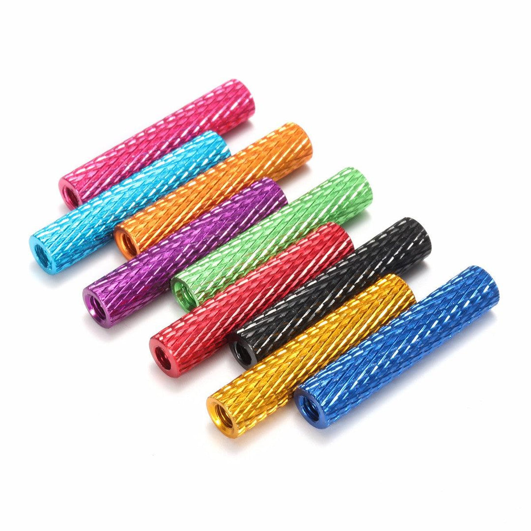 Suleve™ M3AS4 10Pcs M3 20mm Knurled Standoff Aluminum Alloy Anodized Spacer - MRSLM