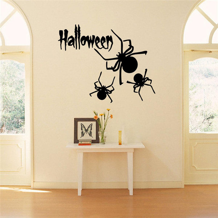 Halloween Spider Stickers Decorative Wall Stickers Wall Decorative Art Home Office Decor - MRSLM