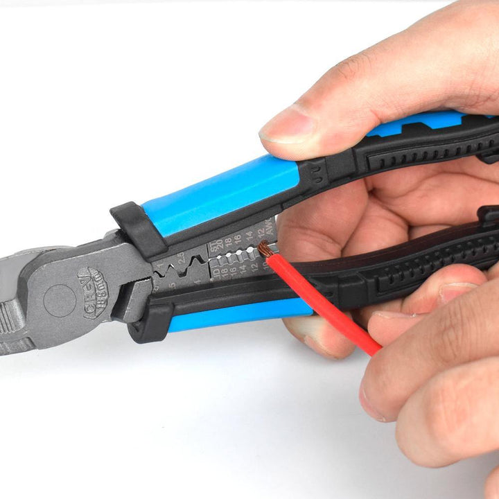 NEWACALOX Pliers Set Wire Pliers Crimping Pliers Wire Stripper Wire Cutters Long Nose Pliers Multi-tool Hand Tools DIY - MRSLM