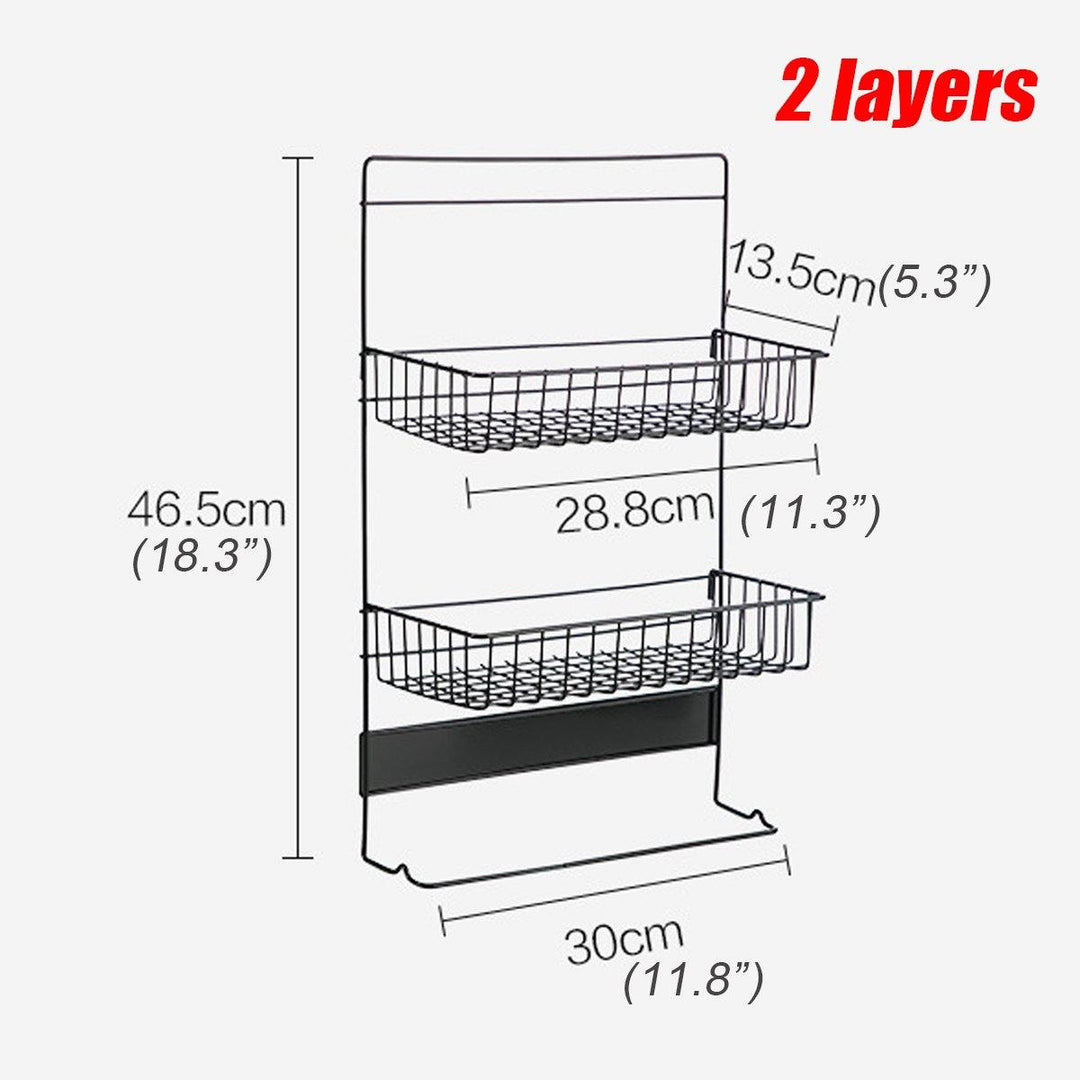 Refrigerator Rack Fridge Side Shelf Sidewall Holder Kitchen Organizer Storage Rack - MRSLM