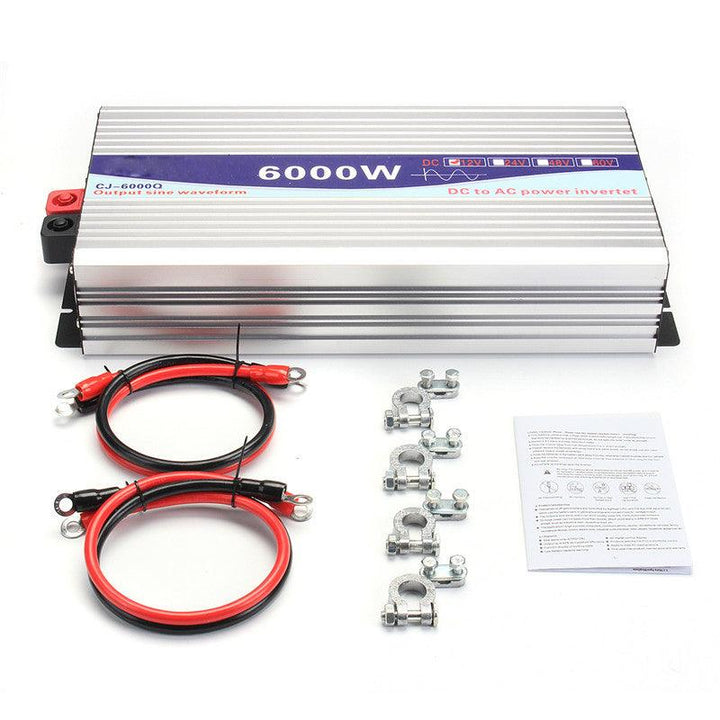 Intelligent Screen Pure Sine Wave Power Inverter 12V/24V To 240V 3000W/4000W/5000W/6000W Converter - MRSLM