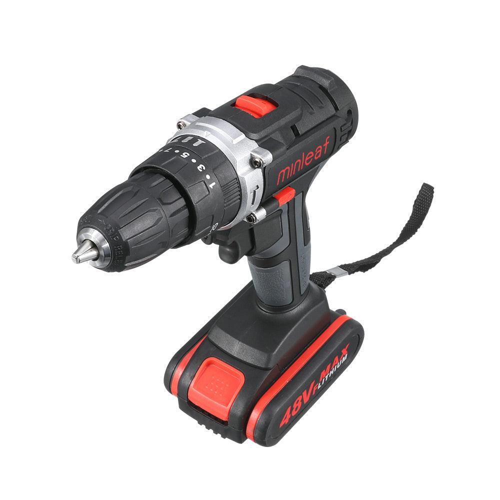 Topshak TS-ED1 Cordless Electric Impact Drill Rechargeable Drill Screwdriver W/ 1 or 2 Li-ion Battery - MRSLM