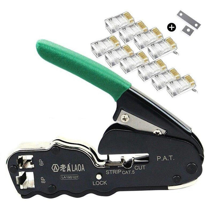 LAOA LA195107/LA195103 Portable Multifunctional 6P/ 8P Network Crimping Pliers Cable Wire Stripper - MRSLM