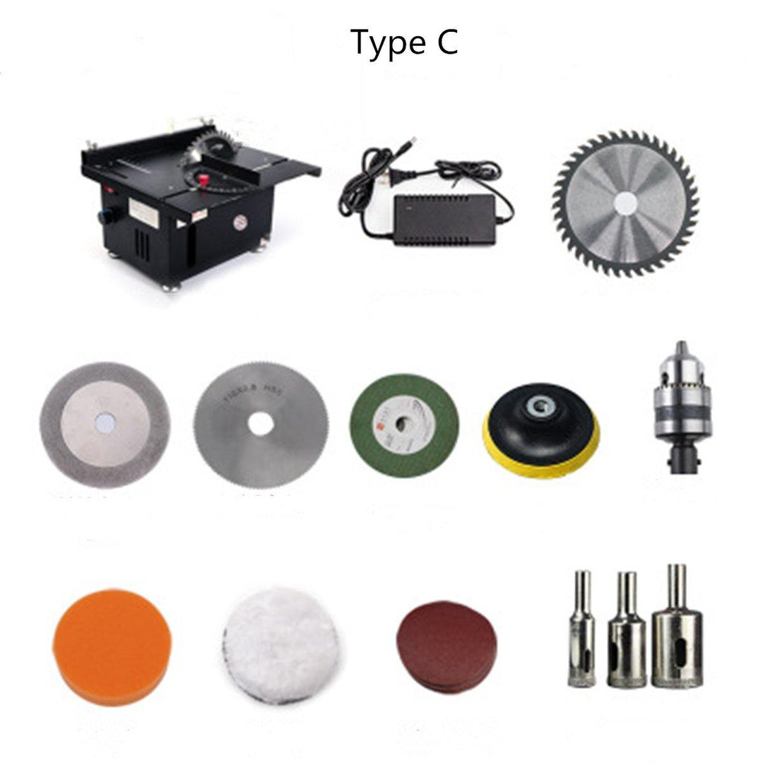 100V-240V Mini Household Table Saws Woodworking Micro Precision Bench Saws Multifunctional Cutting Machine - MRSLM