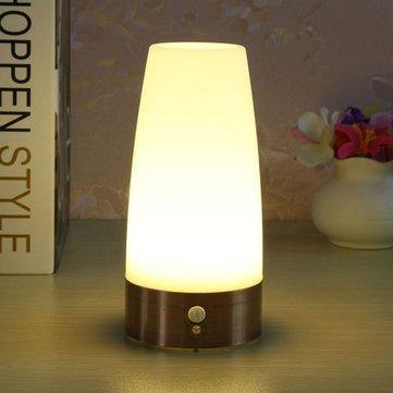 Wireless LED Night Light Table Bed Lamp Motion Sensor Battery Operated For Indoor Lighting - MRSLM