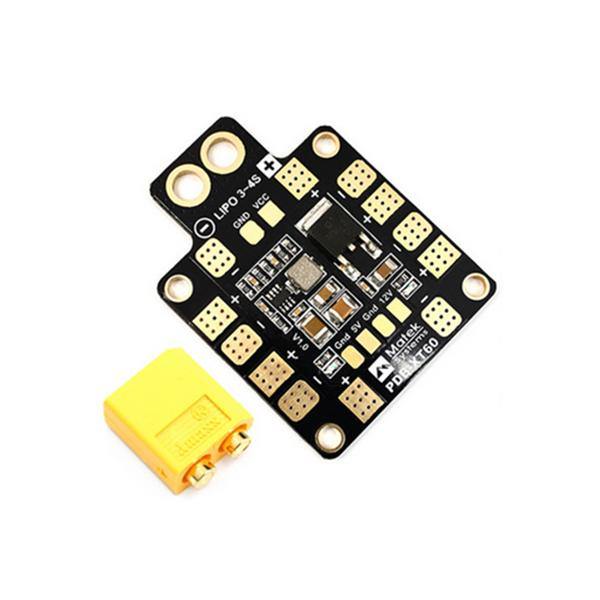 Matek Systems PDB-XT60 W/ BEC 5V & 12V 2oz Copper for RC Drone FPV Racing Multi Rotor - MRSLM