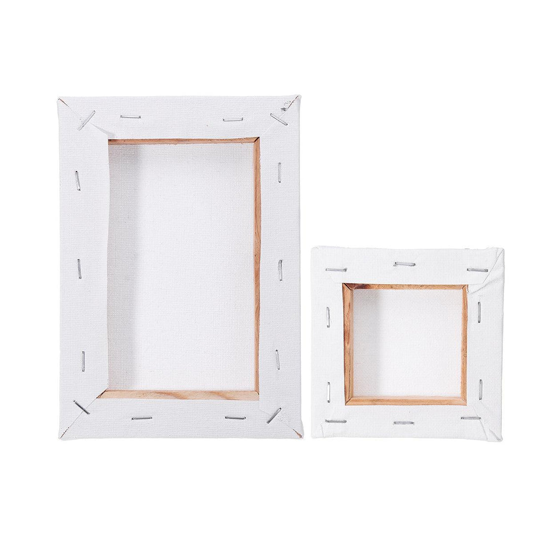 10Pcs White Blank Square Artist Canvas for Canvas Oil Painting Wooden Board Frame For Primed Oil Acrylic Paint - MRSLM