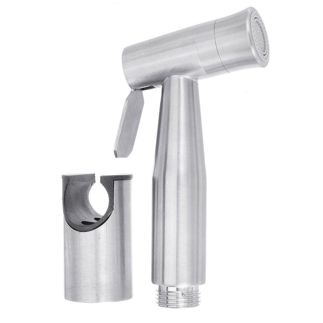 Toilet Handheld Bidet Sprayer Two Function Bidet Shower Faucet Stainless Steel - MRSLM