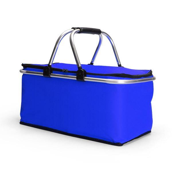 KC-BB474 Folding Picnic Basket Portable Insulated Camping Cooler Outdoor BBQ Food Organizer - MRSLM