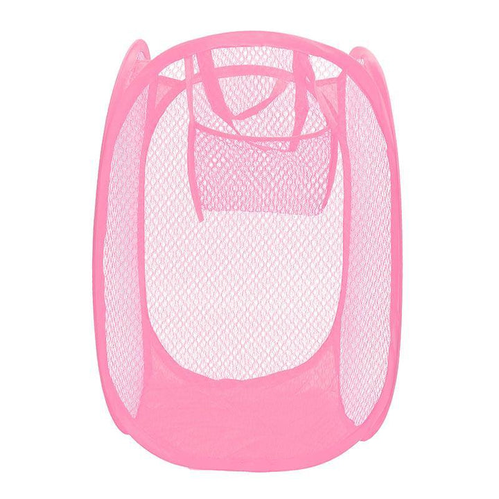 KC-0916 Mesh Pop Up Laundry Hamper Foldable Laundry Basket Household Clothing Organizer - MRSLM