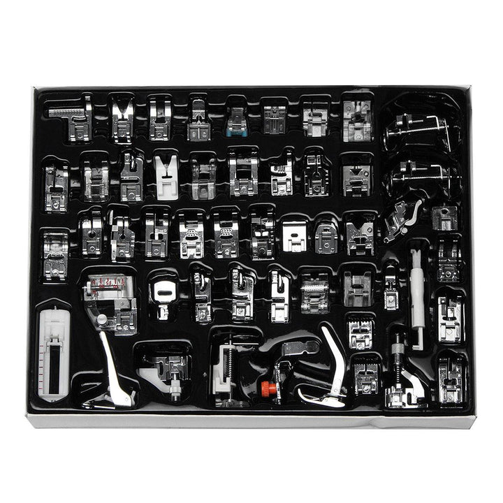 52Pcs Sewing Machine Snap Presser Foot Set Multifunctional Kit For Singer - MRSLM