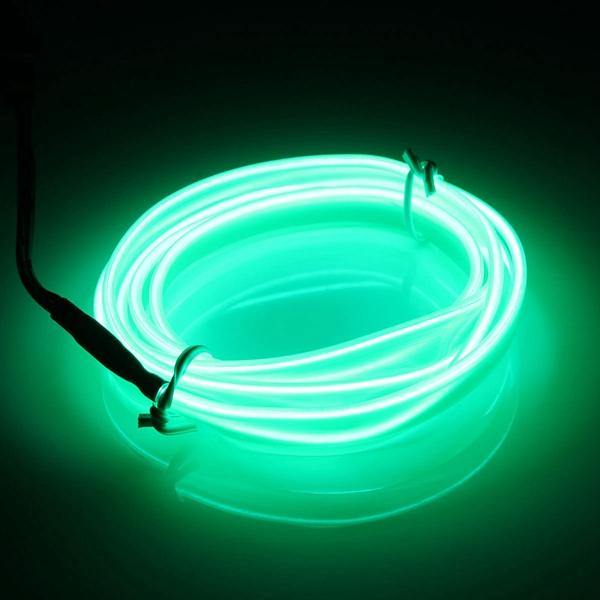 1M Led Flexible EL Wire Neon Glow Light Rope Strip 12V For Christmas Holiday Party - MRSLM