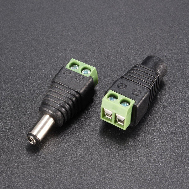 1 pairs DC Connector Male Female 5.5mm For LED Strip Light CCTV Camera - MRSLM