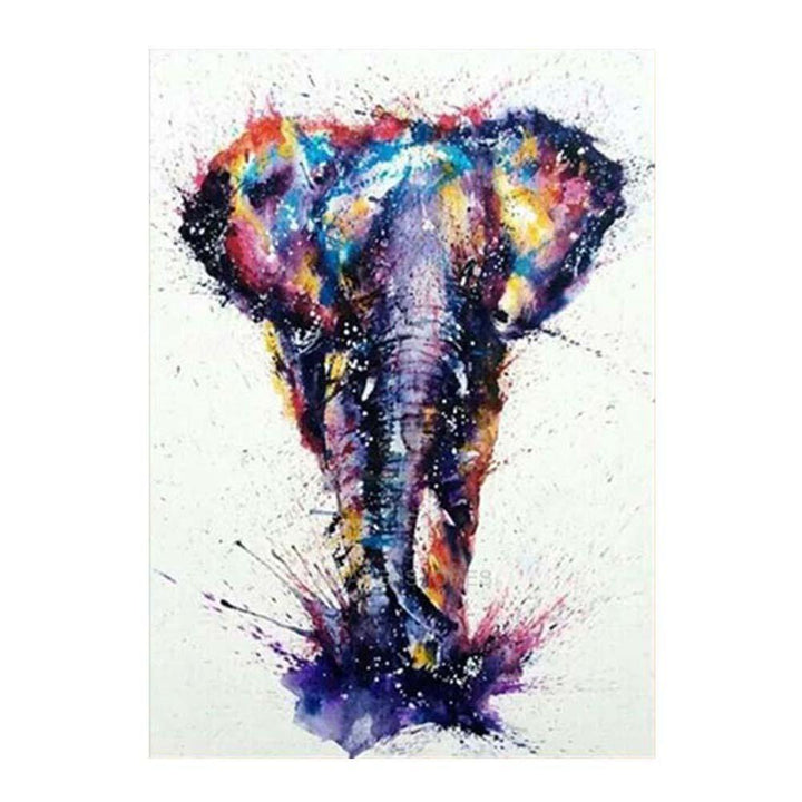 Colourful Elephant 5D Diamond Painting Embroidery Cross-stitch Wall Decor - MRSLM