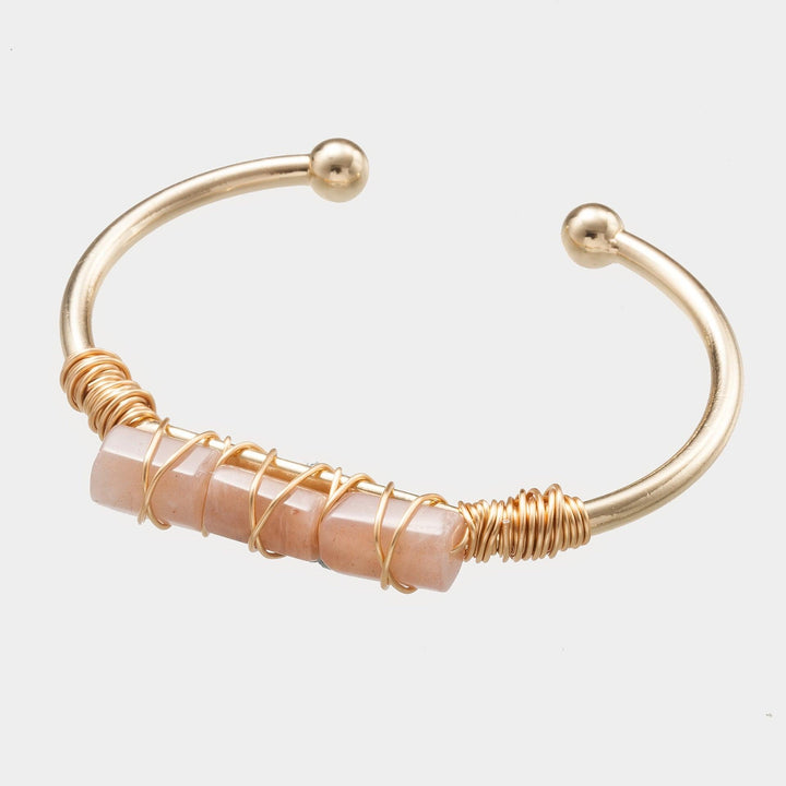 Winding Crystal Gold-plated Crystal Bracelet - MRSLM