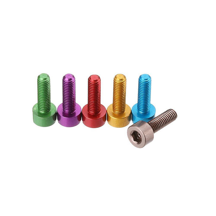 Suleve™ M3AH12 10Pcs M3×10mm Hex Socket Screw M3 Cap Head Bolt 7075 Aluminum Alloy Multicolor - MRSLM