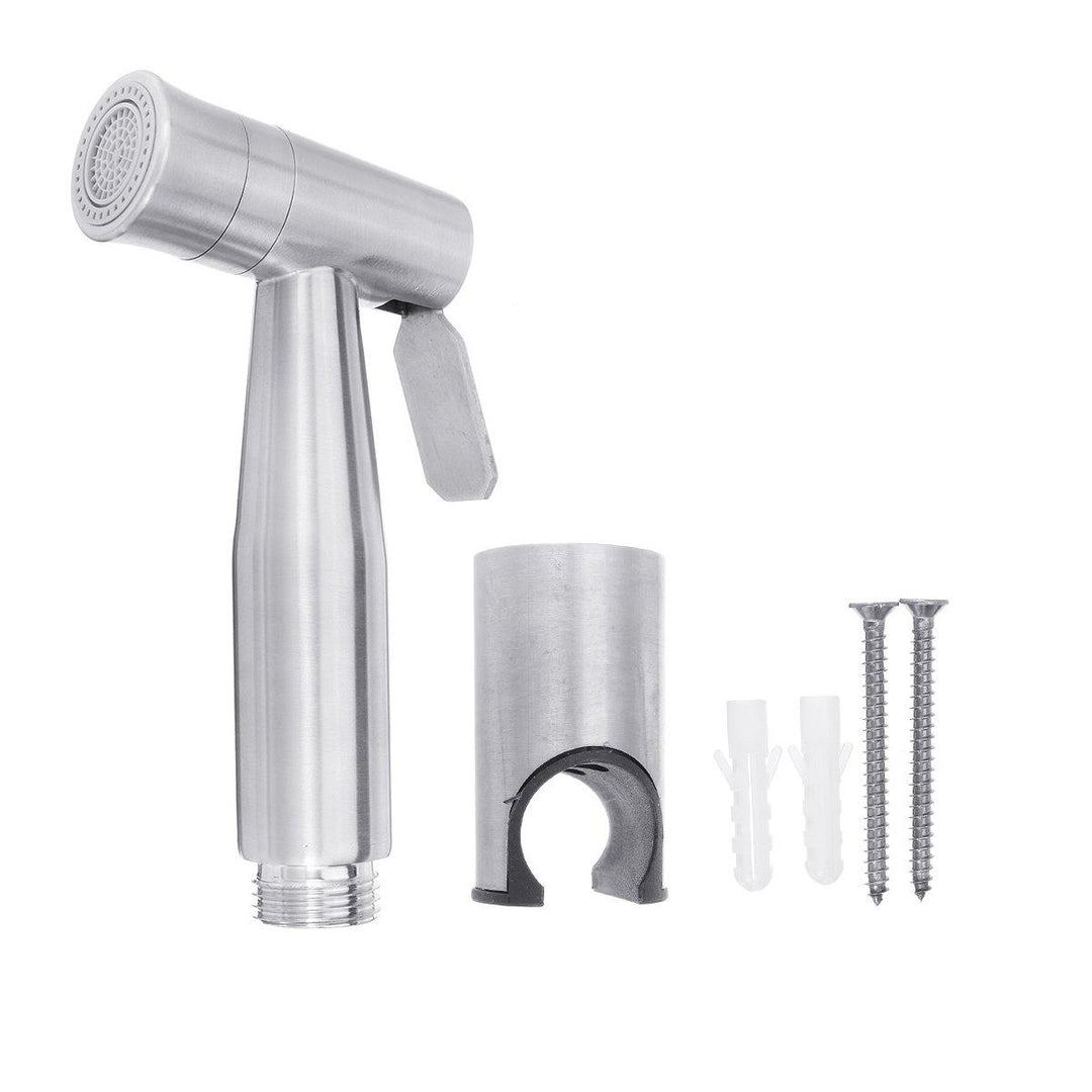 Toilet Handheld Bidet Sprayer Two Function Bidet Shower Faucet Stainless Steel - MRSLM