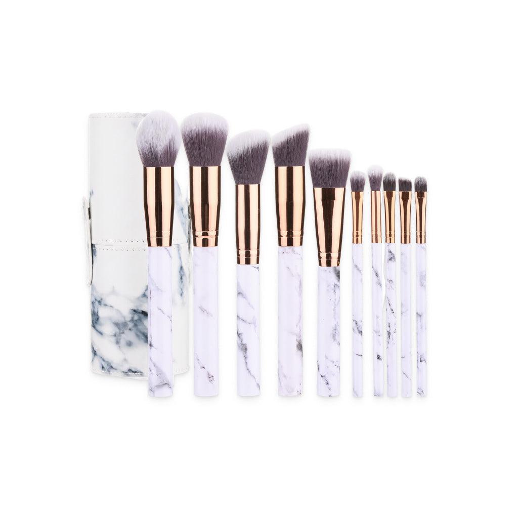 White Marble Makeup Brush Set - MRSLM