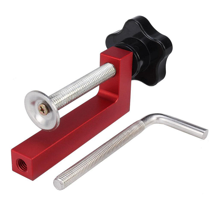 CNC Machined Aluminum Alloy 360° Ratary Fence Clamp Woodworking Clamp G Clip Dedicated Fixture Adjustable Frame Fast Fixed Clamp for Woodworking Benches - MRSLM