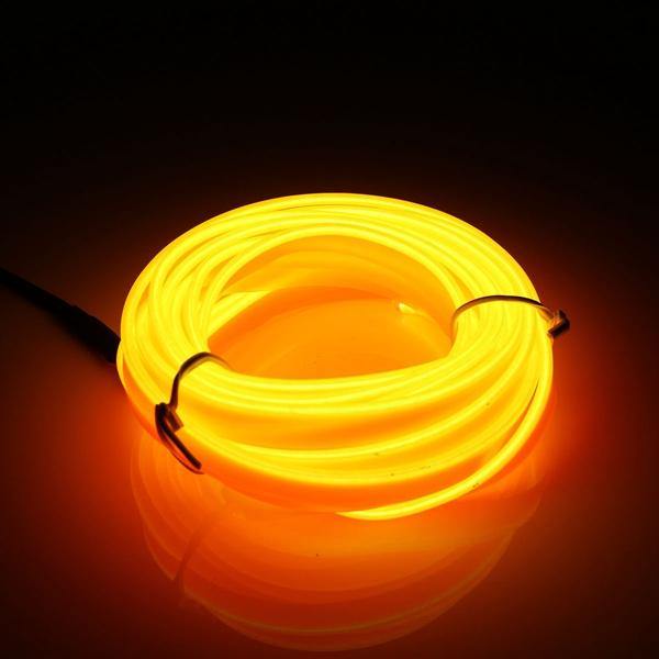 3M Led Flexible EL Wire Neon Glow Light Rope Strip 12V For Christmas Holiday Party - MRSLM