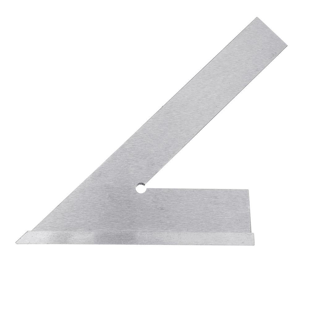 Stainless Steel 45 Degree Miter Angle Corner Ruler Wide Base Gauge Woodworking Measuring Tools - MRSLM