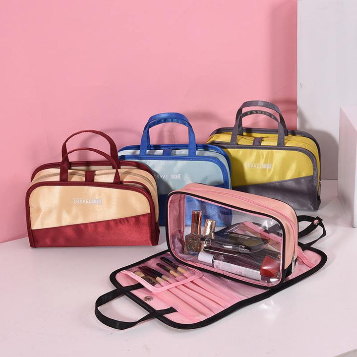 Female Portable Travel Storage Bag Cosmetic Storage Bag Large capacity 2 In1 Cosmetic Bag - MRSLM