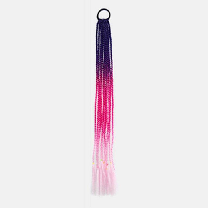 Halloween Colored Dirty Braids High Temperature Fiber Crochet Small Hair Braids Ponytail Hair Extensions - MRSLM