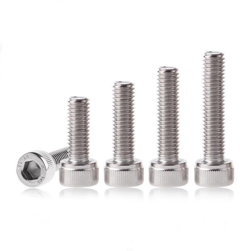 Suleve™ M4SH5 50Pcs M4 304 Stainless Steel 10-20mm Hex Socket Cap Head Screw Bolts Nut Optional Length - MRSLM