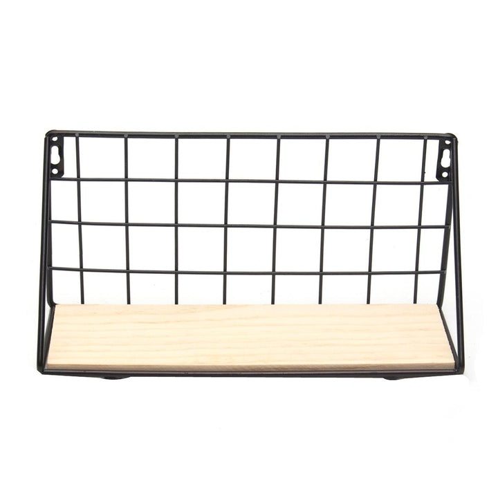 Wall Hanging Shelf Industrial Modern Storage Shelf Rack Flower Hallway Home Shelf Bracket - MRSLM