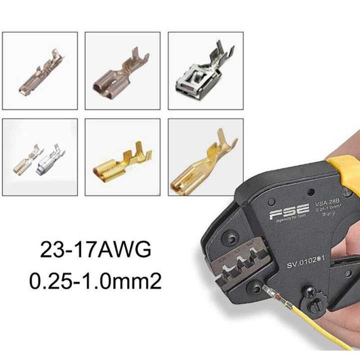 Crimping Tool Open Plug Terminal Electrician Multifunctional Ratchet Crimping Tool Terminal Pliers - MRSLM