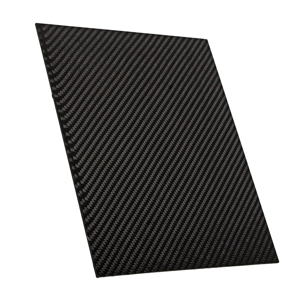 200x300x(0.5-5)mm Black Carbon Fiber Plate Panel Sheet Board Matte Twill Weave - MRSLM