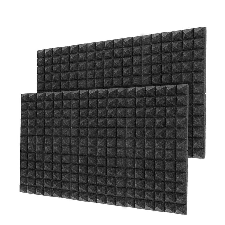 6Pcs Acoustic Foam Studio Soundproofing Foam Wedges Wall Tiles 12 x 12 x 2inch - MRSLM