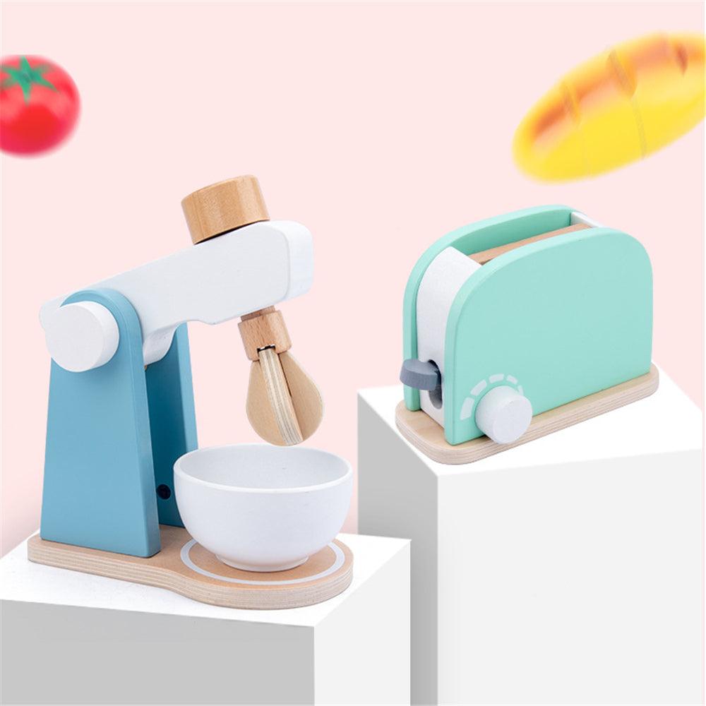 Baby Wooden Kitchen Toy Machine Food Mixer for Kids Pretend Play Educational Toy Children Party Decoration Birthday Gift - MRSLM