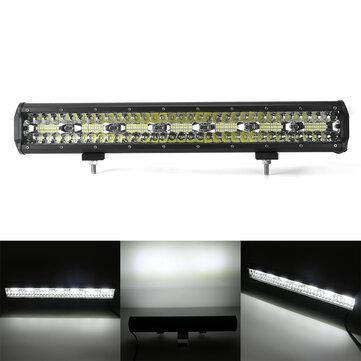 20 inch LED Light Bar Combo Driving Work Light Lamp + Number Plate Frame - MRSLM