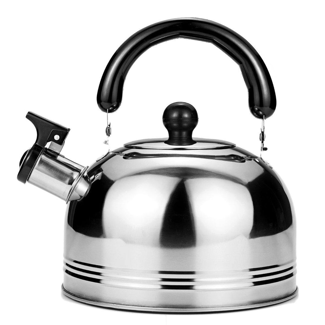 Kettle Stainless Steel Tea Induction Whistling Eletric Hob Pot Flat Base 2/3/4L - MRSLM