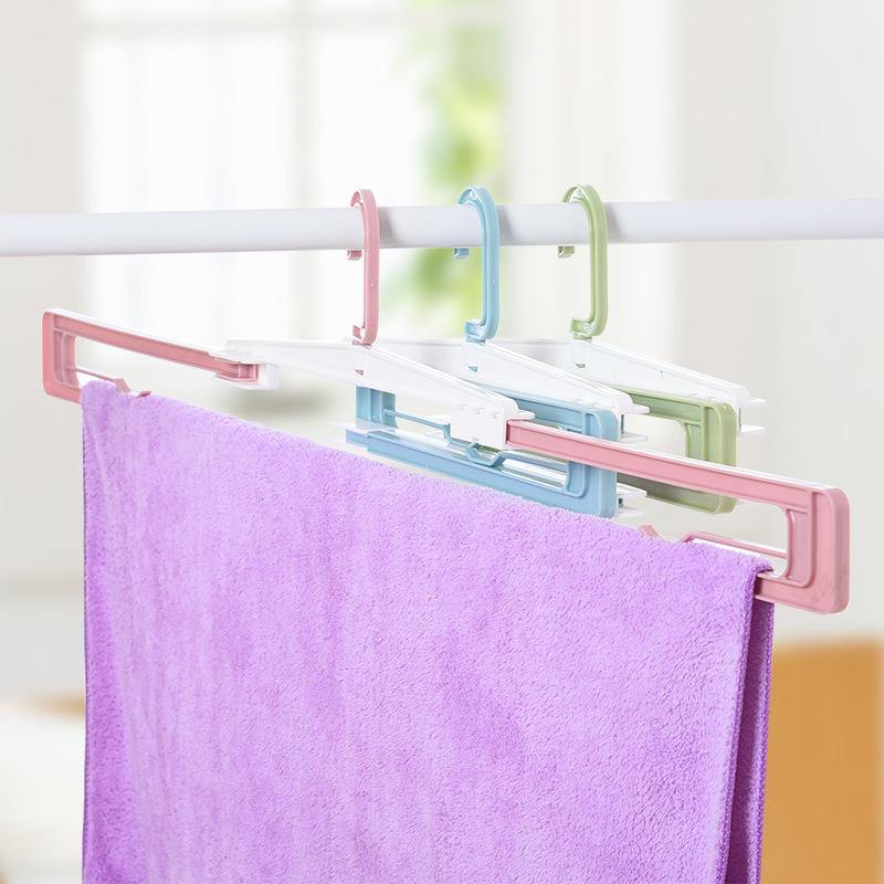 Folding Hanger Cloth Racks Portable Travel Hanger Racks Plastic Drying Racks - MRSLM