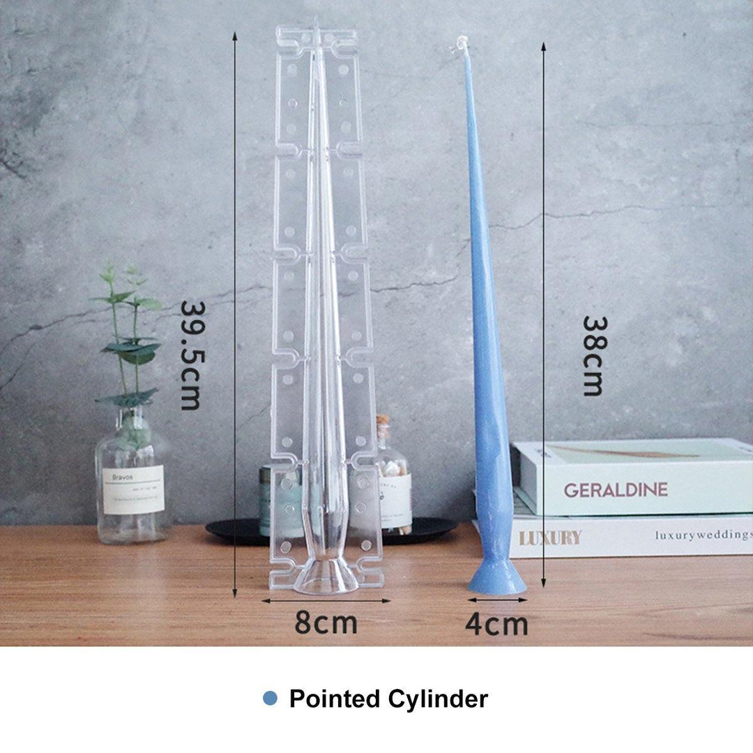 Clear DIY Handmade Candle Mould Craft Candle Making Molds Prop Reusable Tool - MRSLM