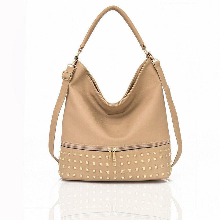 Adette Stud Slouch Shopper and Handbag - MRSLM