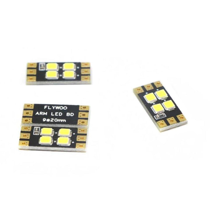 4 PCS FLYWOO Frame Arm LED Board Light 2/4 Bits 9x15/20/25mm Support 2-6S for RC Drone FPV Racing - MRSLM